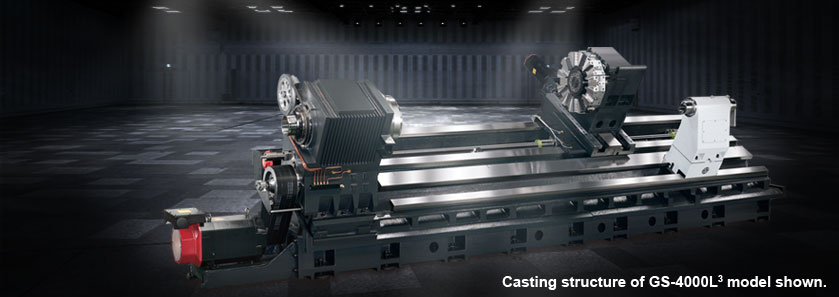 CNC Maximum Performance Turning Centers Casting structure of GS-600L2 model shown